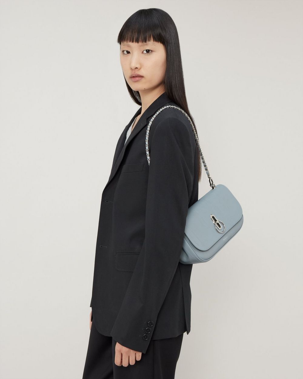 East West Amberley Cloud Crinkled Leather Women Mulberry