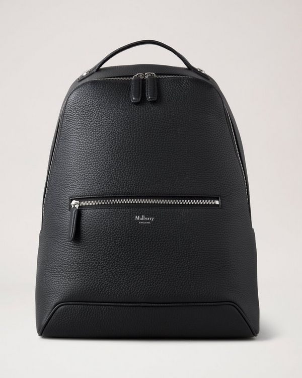 Mulberry black leather backpack new arrivals