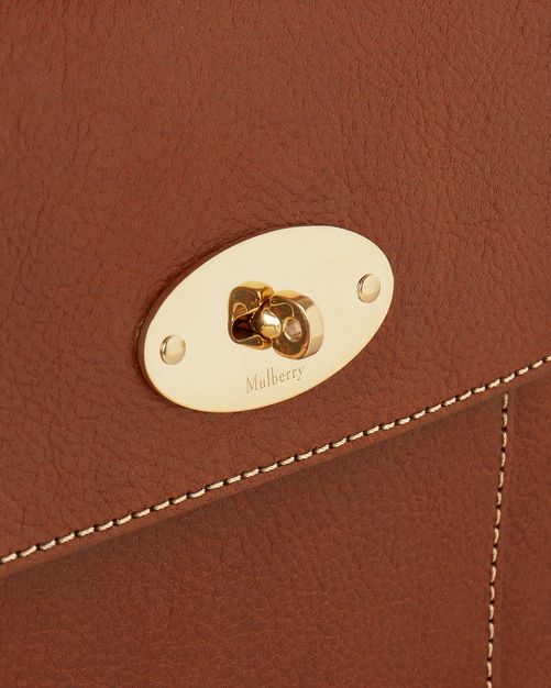 Mulberry Small Classic Grain Leather Antony Messenger Small Bag Oak  HH8736-552G1