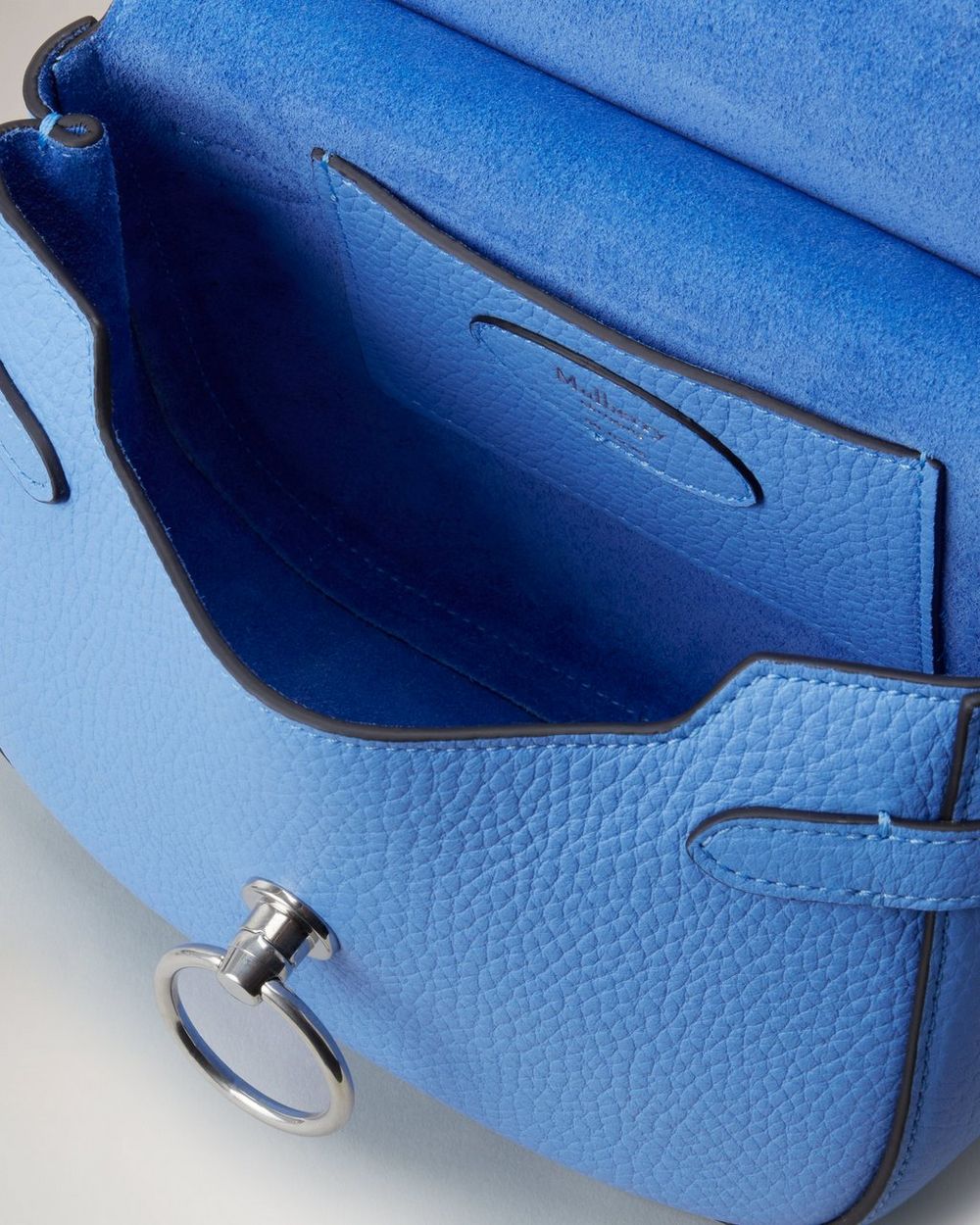 Soft Small Amberley Satchel | Cornflower Blue Hawthorn Heavy Grain ...