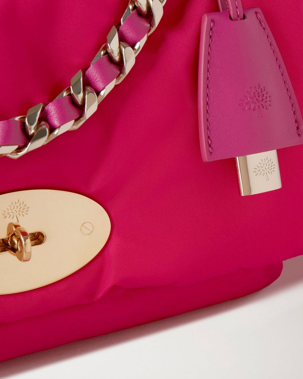 Medium Top Handle Lily Mulberry Pink Padded Nylon Sustainable Icons