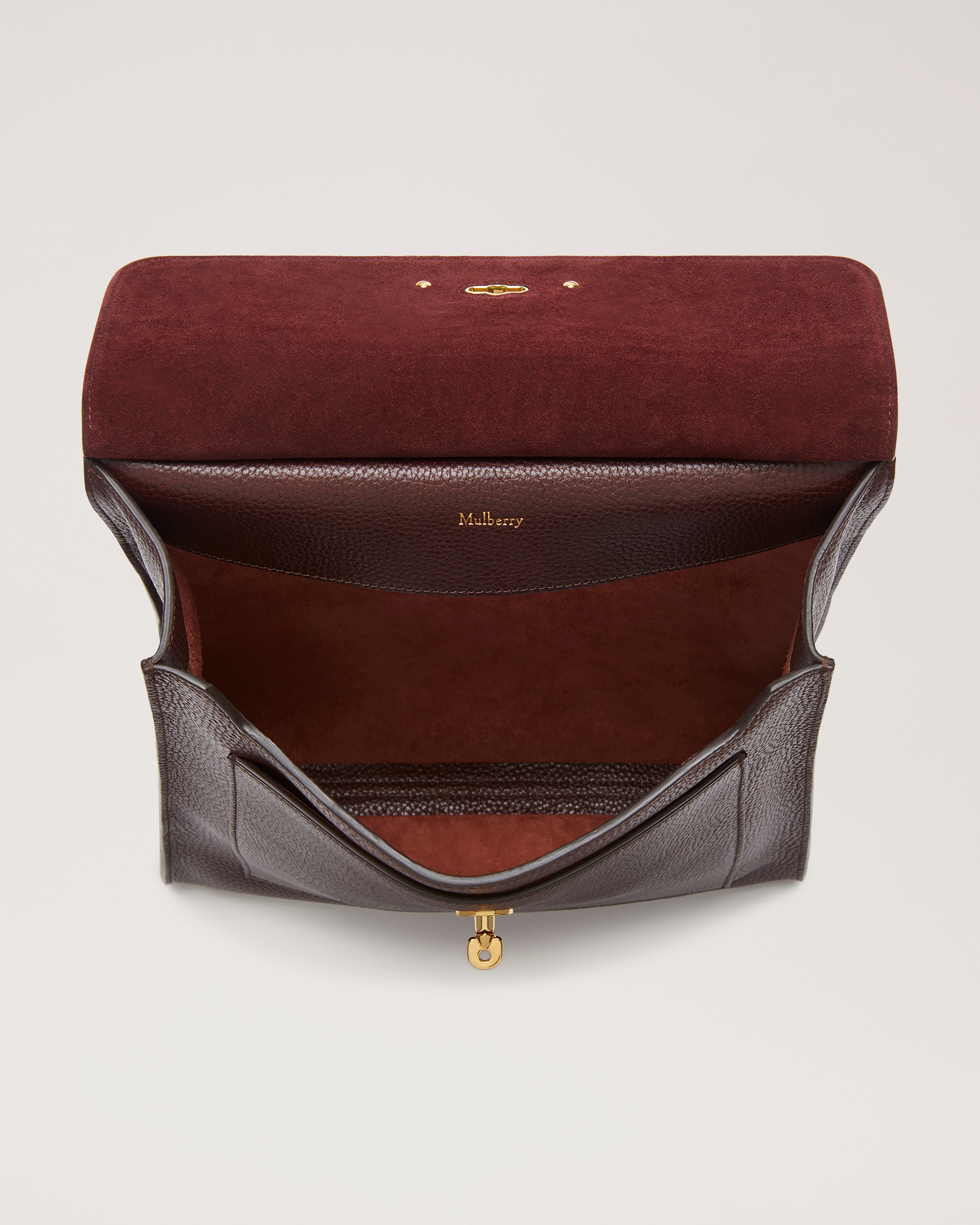 Antony Messenger Oxblood Small Classic Grain Men Mulberry