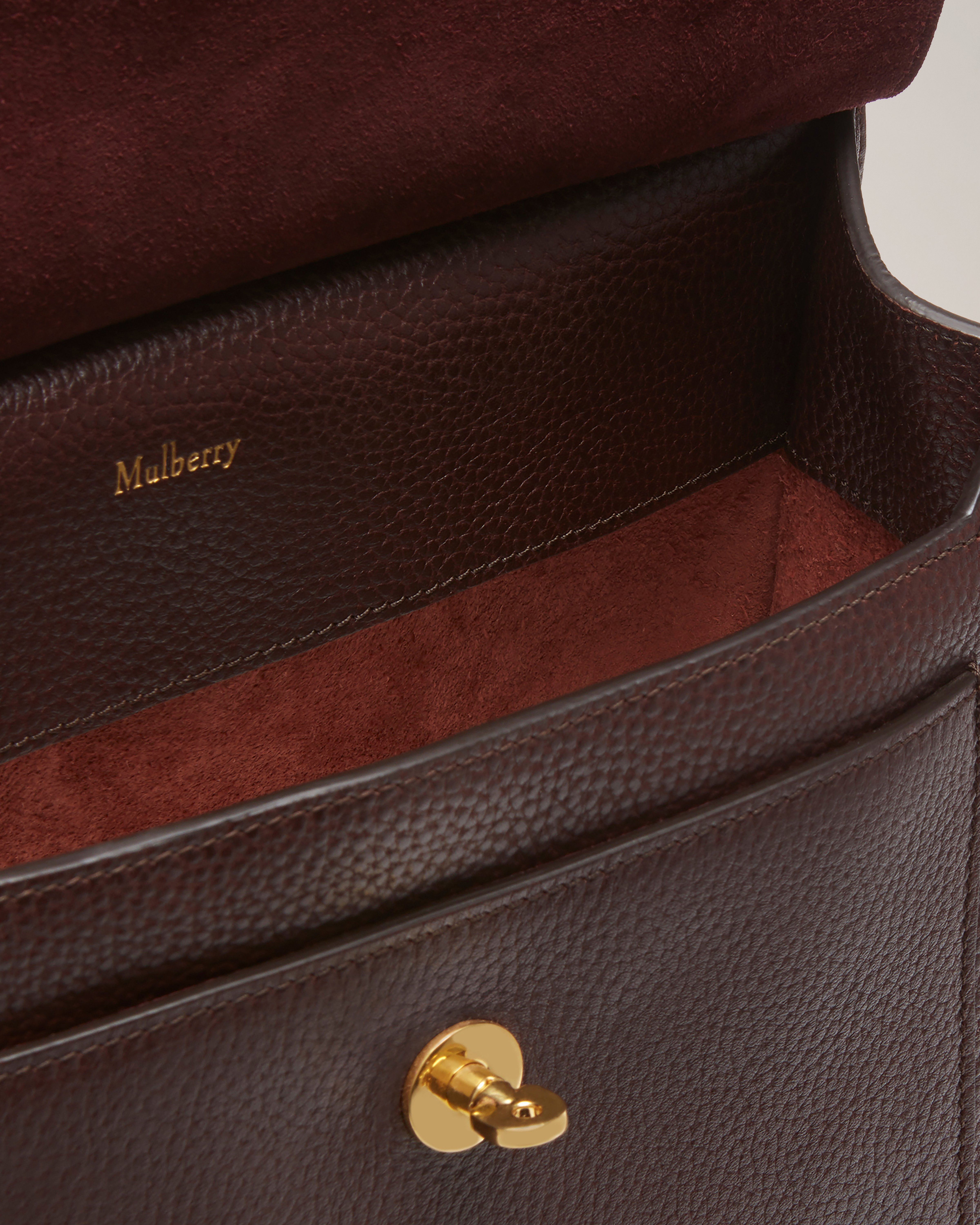 Antony Messenger Oxblood Small Classic Grain Men Mulberry