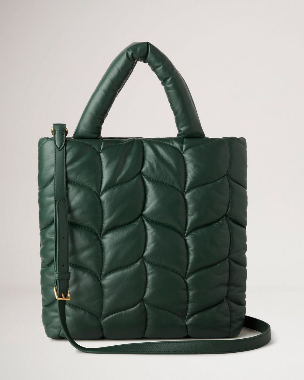Big Softie | Mulberry Green Pillow Effect Nappa Leather | Softie | Mulberry