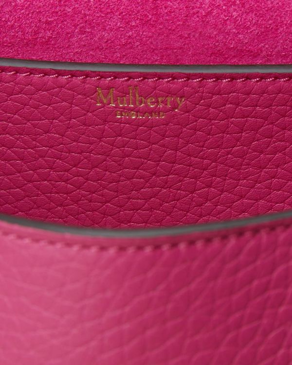 MULBERRY Small Classic Grain Micro Amberley Satchel Pink 1253345