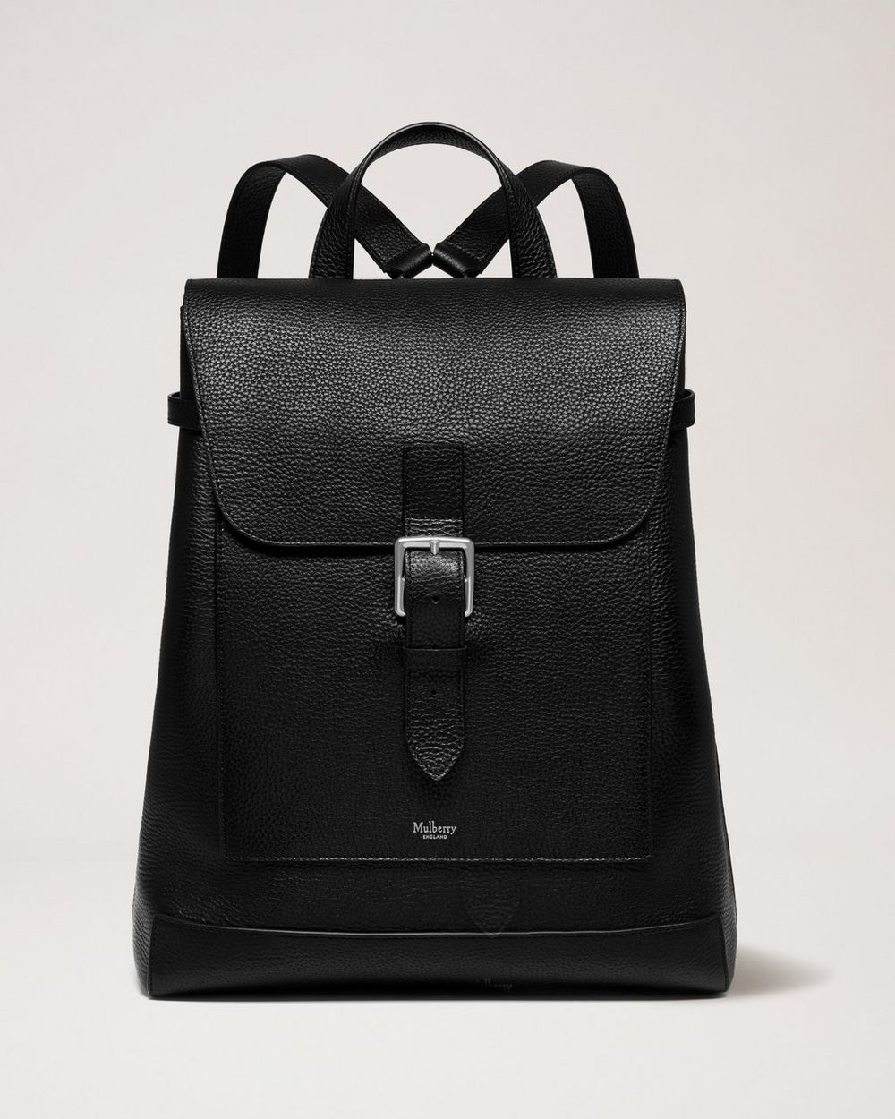 Chiltern Backpack | Black Small Classic Grain | Women | Mulberry