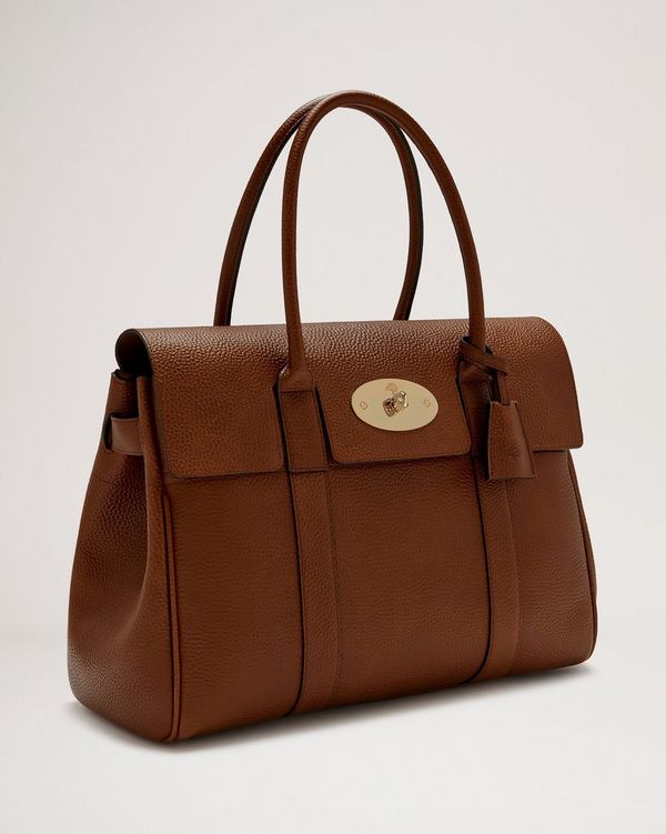 Bayswater Oak Small Classic Grain Women Mulberry