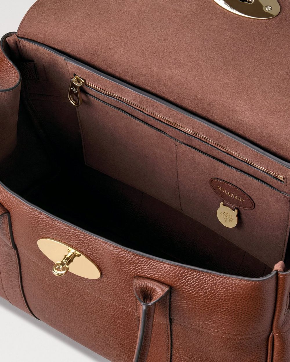 Bayswater | Oak Small Classic Grain | Women | Mulberry