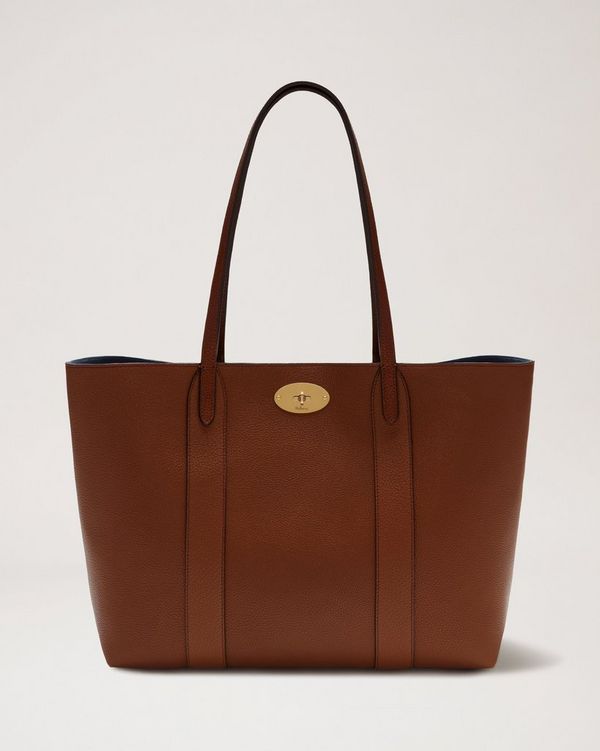 Bayswater Tote Leder mit klassischer Narbung in Eiche Damen Mulberry