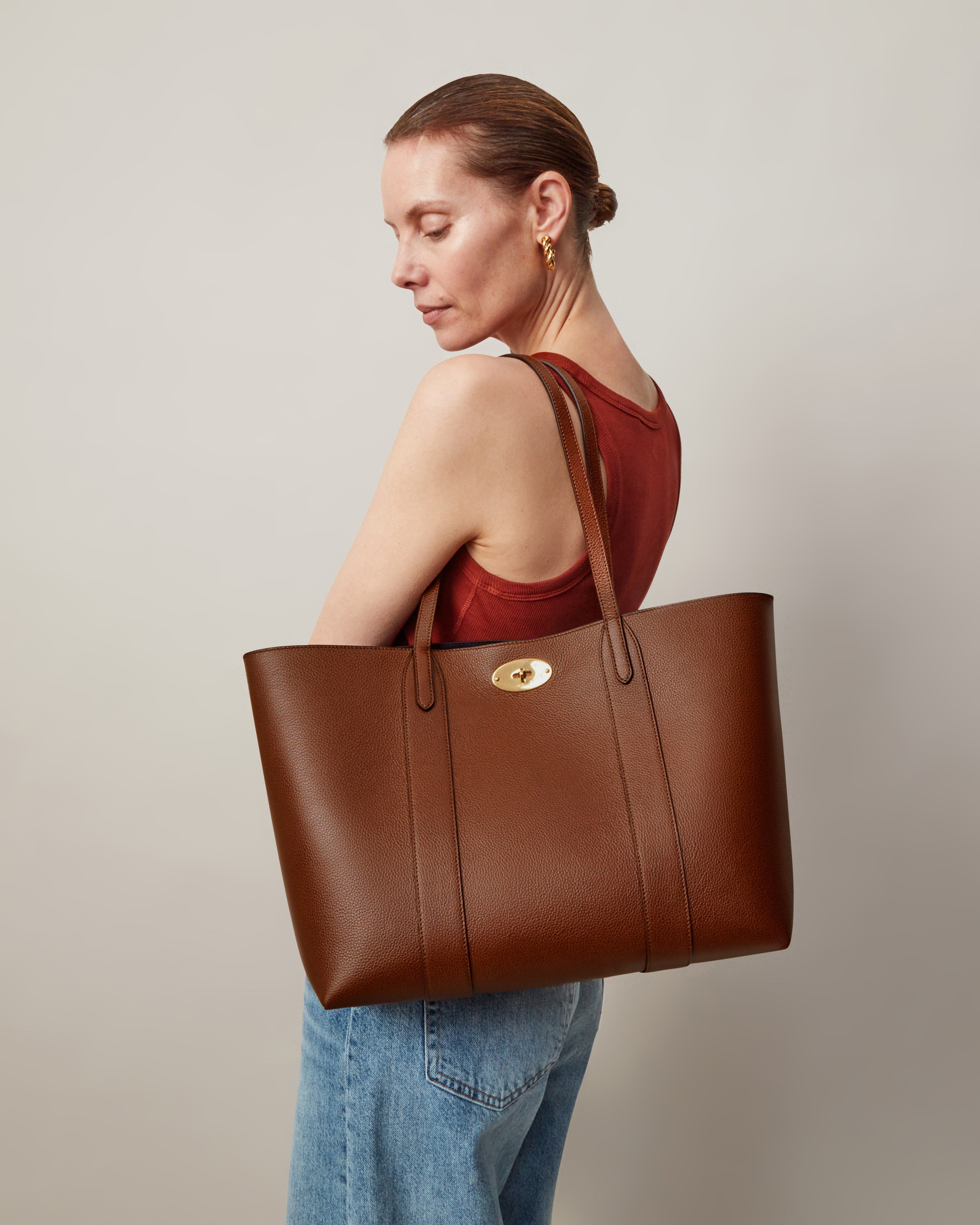 Mulberry bayswater small grained leather tote online