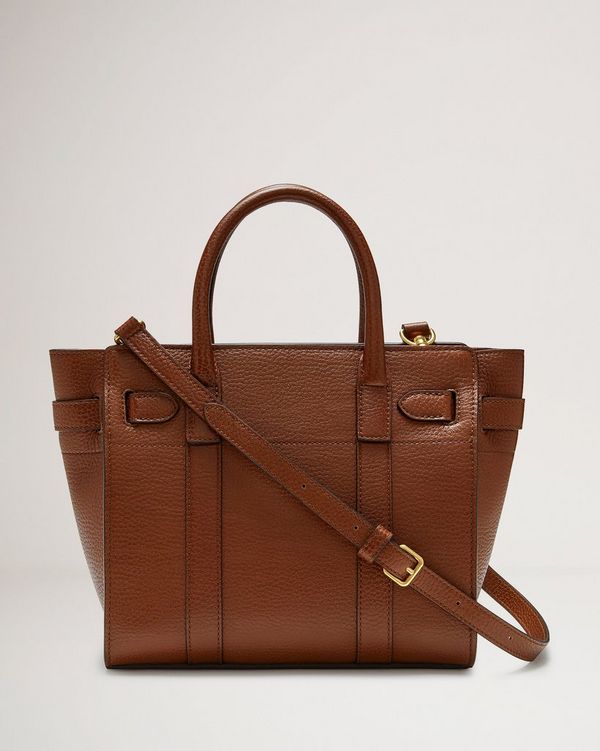 Mini Zipped Bayswater Oak Small Classic Grain Women Mulberry