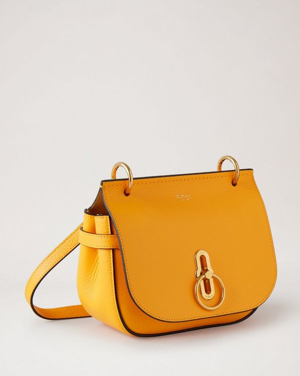 Small Amberley Satchel Double Yellow Heavy Grain Amberley Mulberry