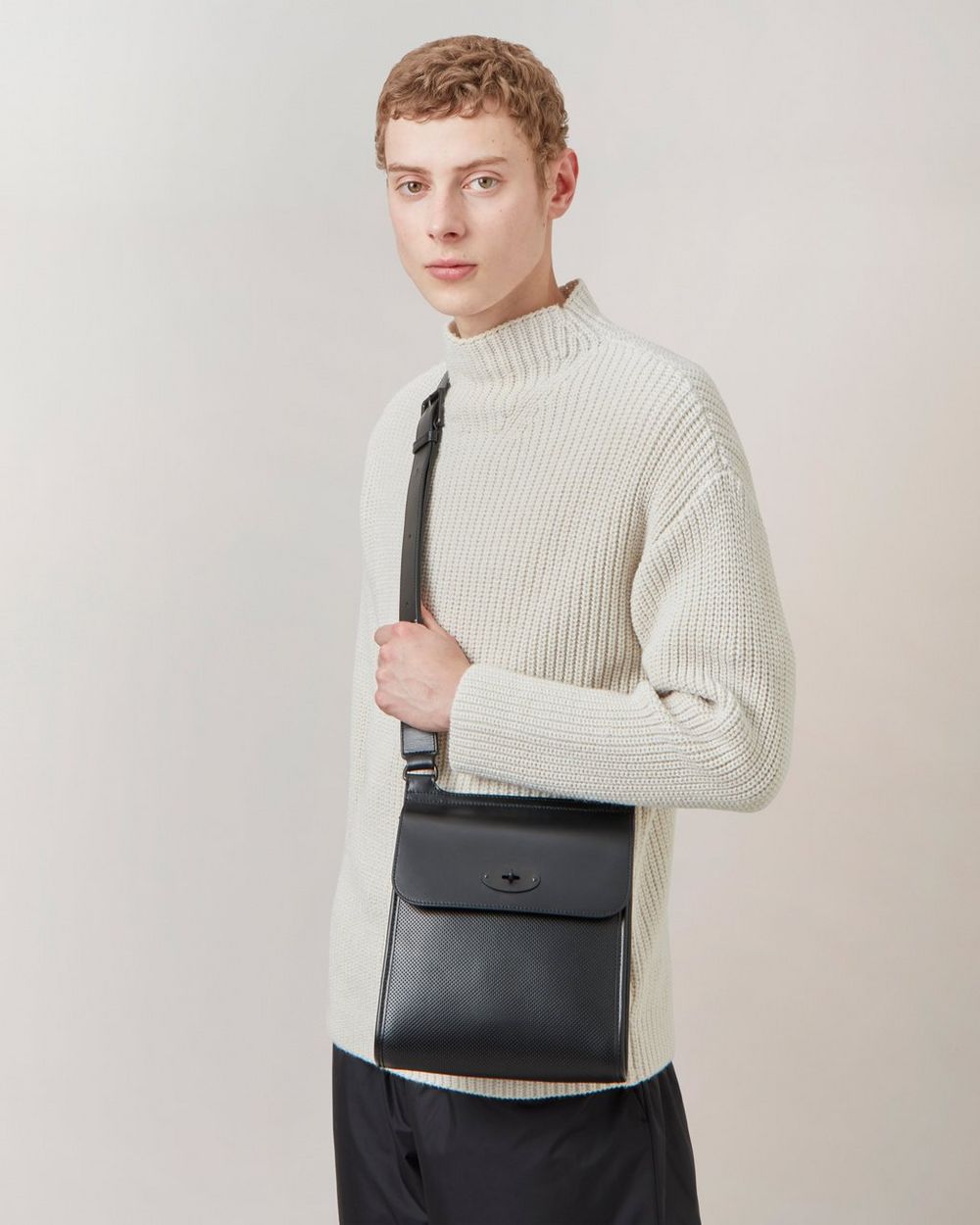 Antony Full-Grain Leather Messenger Bag