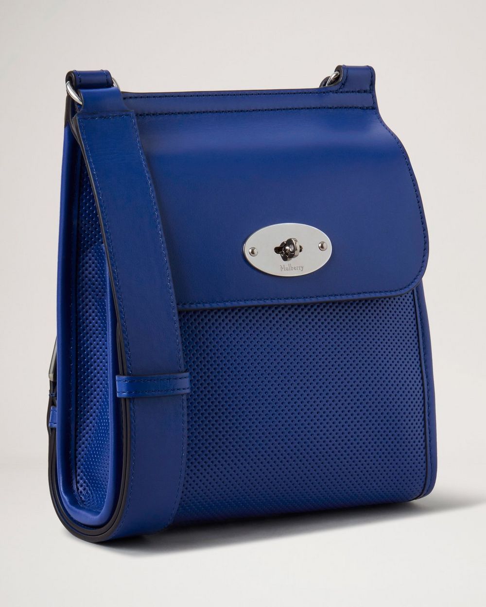 Mulberry Small Antony Leather Messenger Bag - Blue