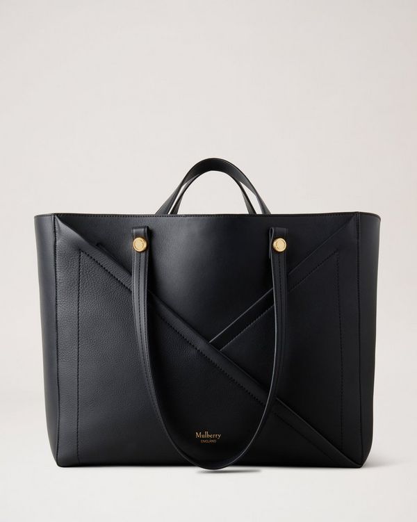 Womens black tote bag with zip new arrivals