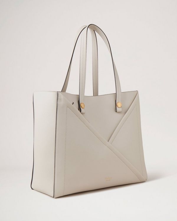 M Zipped Tote | Chalk Silky Calf | Women | Mulberry