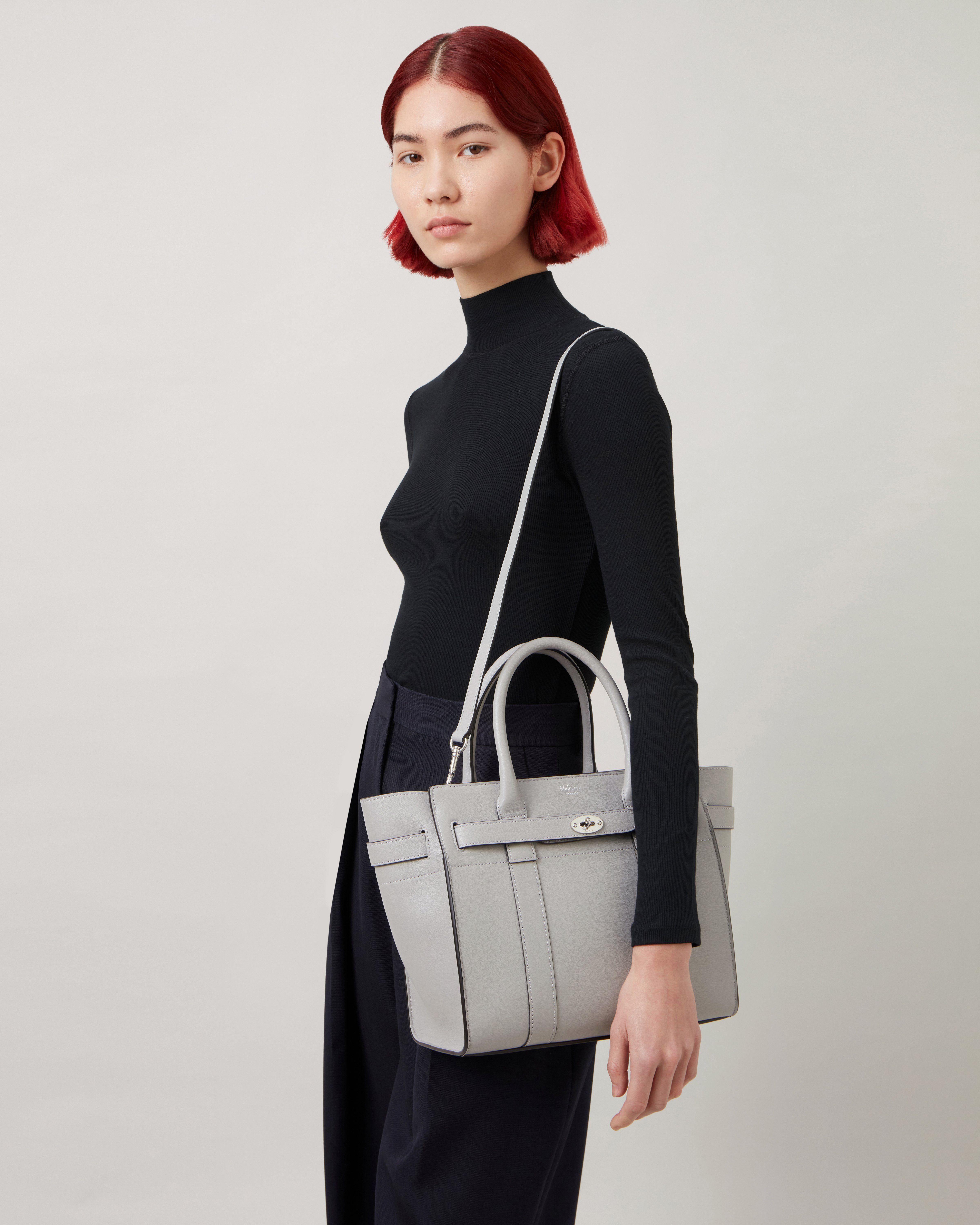 Mulberry Bayswater - Women's Leather Handbag - Grey - One Size
