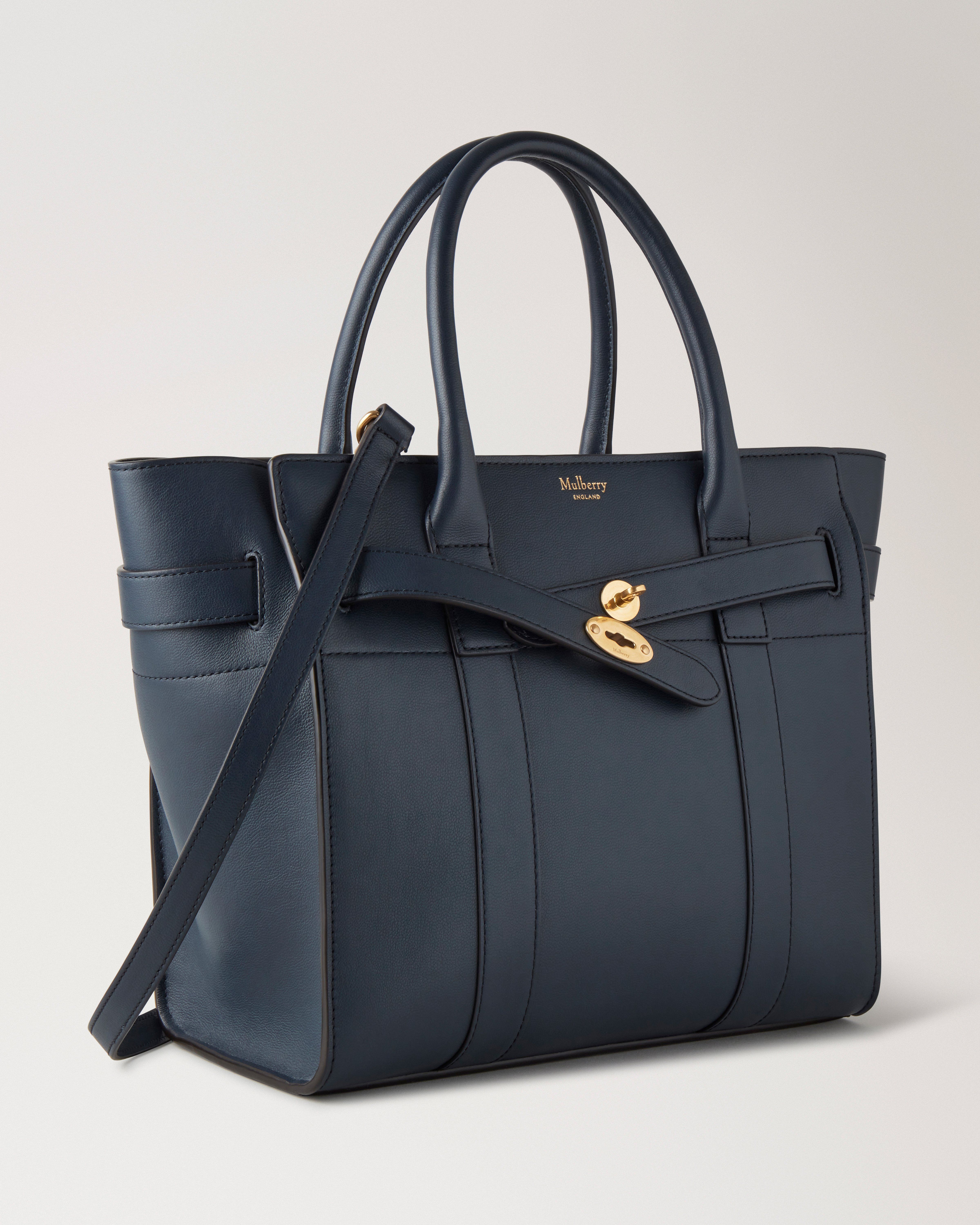 Small Zipped Bayswater | Night Sky Micro Classic Grain | Women | Mulberry