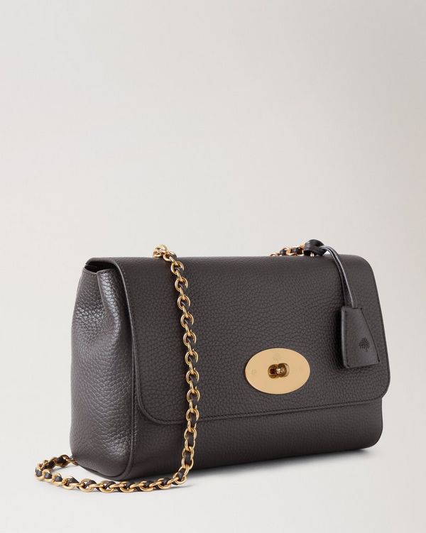Medium Lily Ebony Heavy Grain Women Mulberry