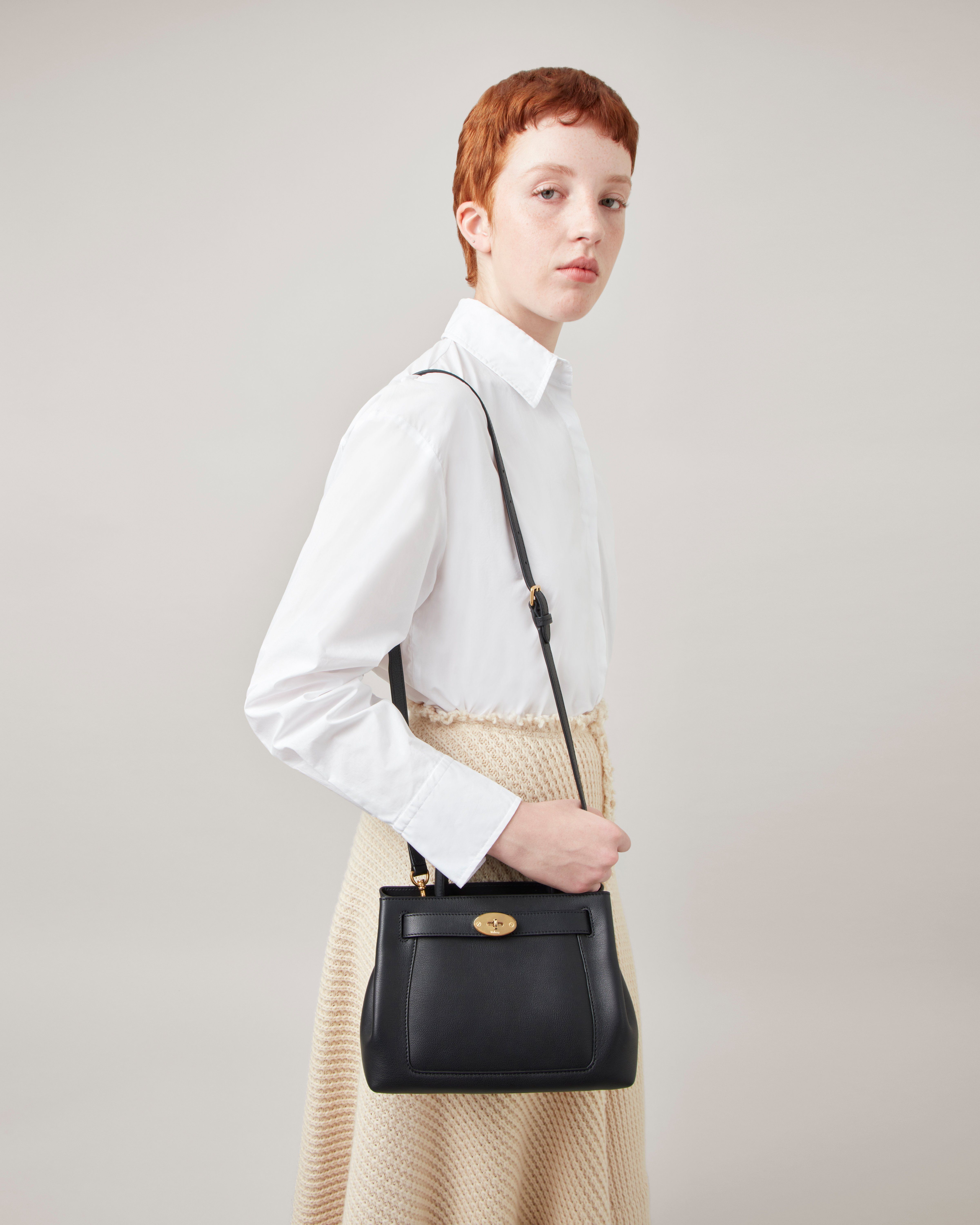 Small Islington | Black Silky Calf | Women | Mulberry