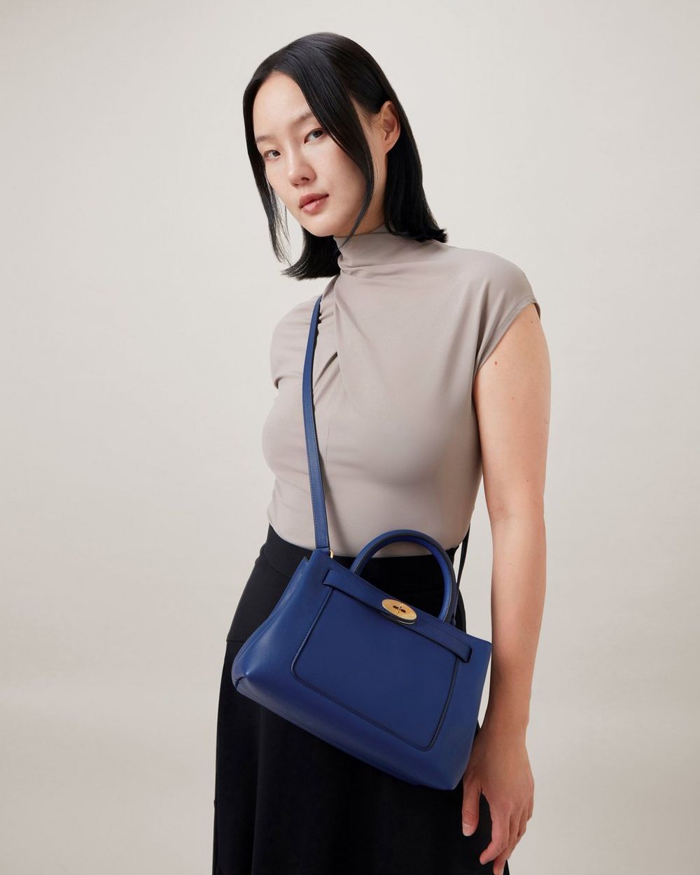 Small Islington | Pigment Blue Silky Calf | Women | Mulberry