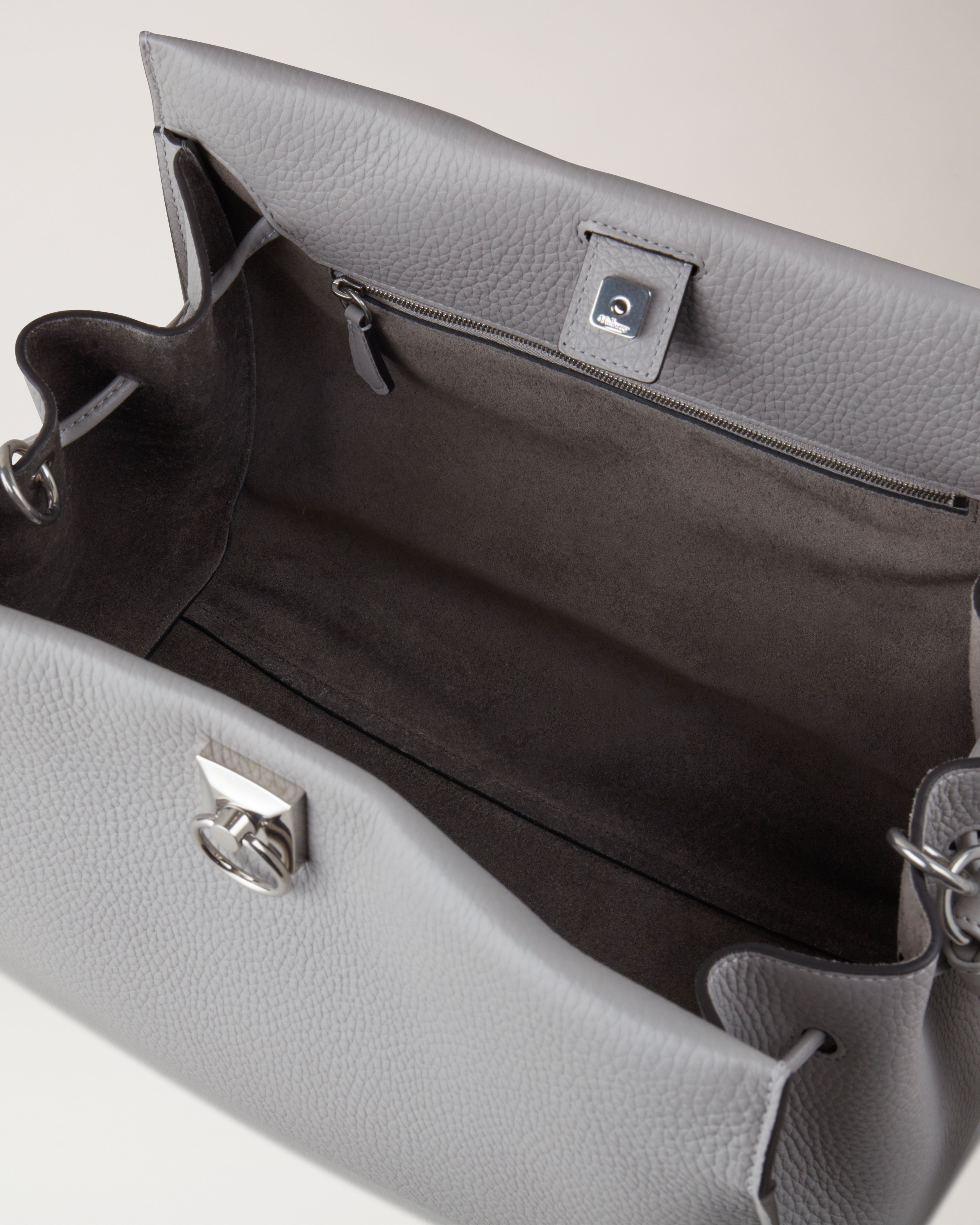 Iris Pale Grey Heavy Grain Women Mulberry