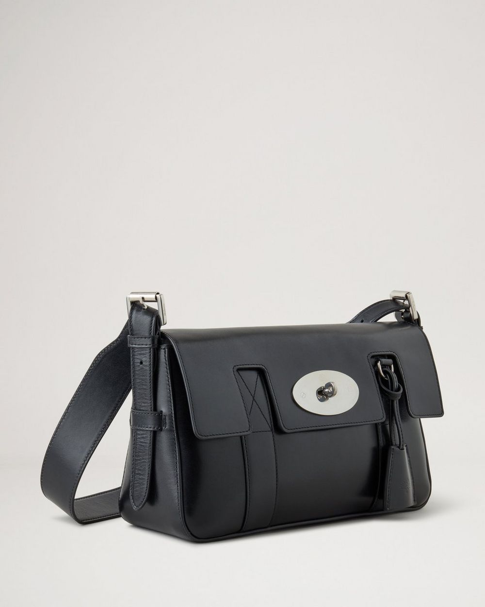East West Bayswater | Black Shiny Smooth Calf | Women | Mulberry