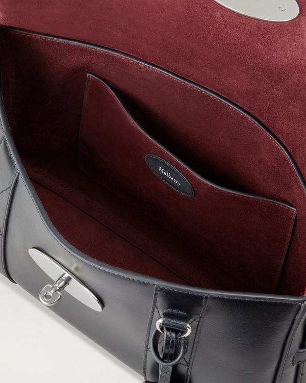 Mulberry | East West Bayswater | Black Shiny Smooth Calf | Women