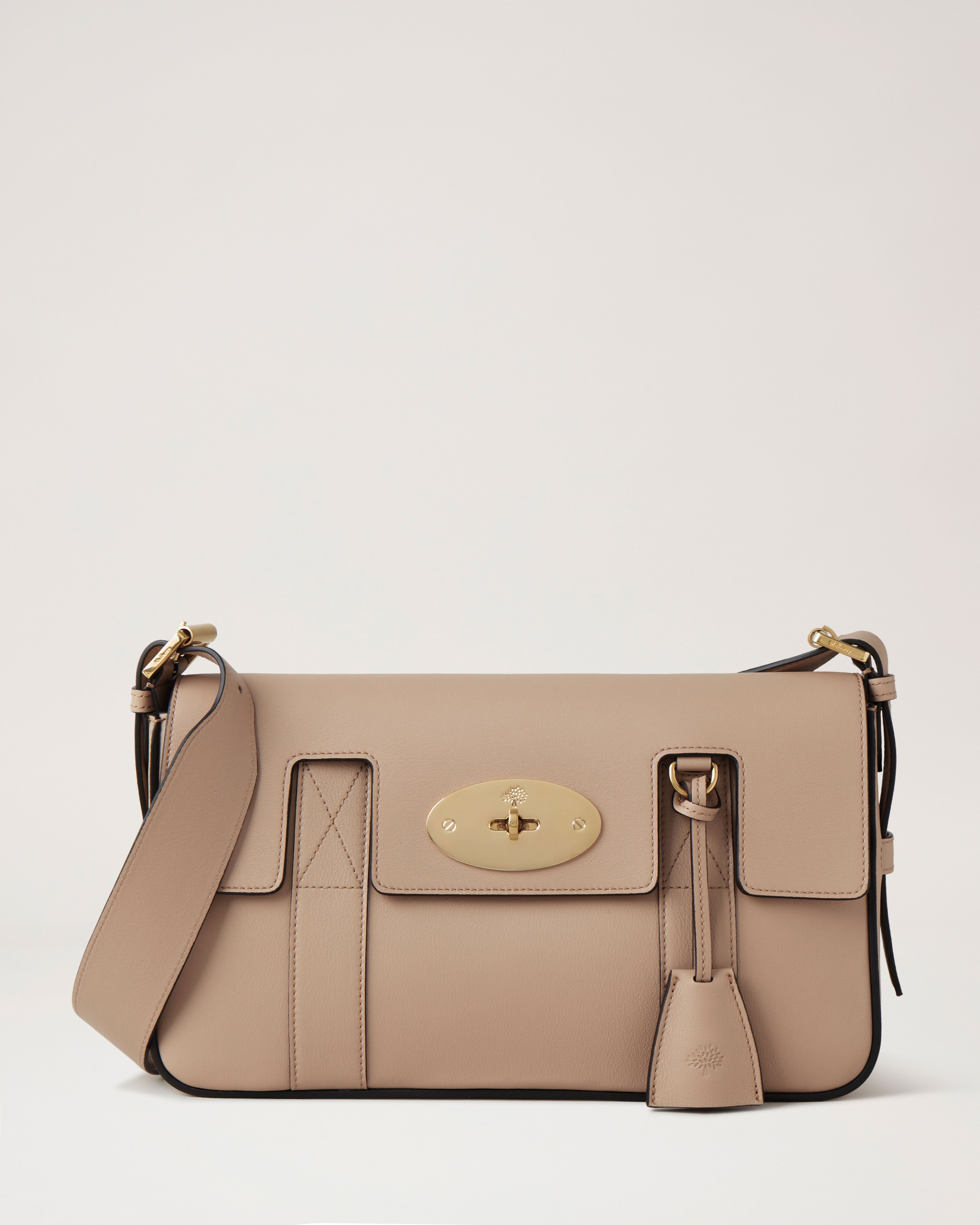 East West Bayswater Shoulder Bag Shiny Smooth Calf (Maple)