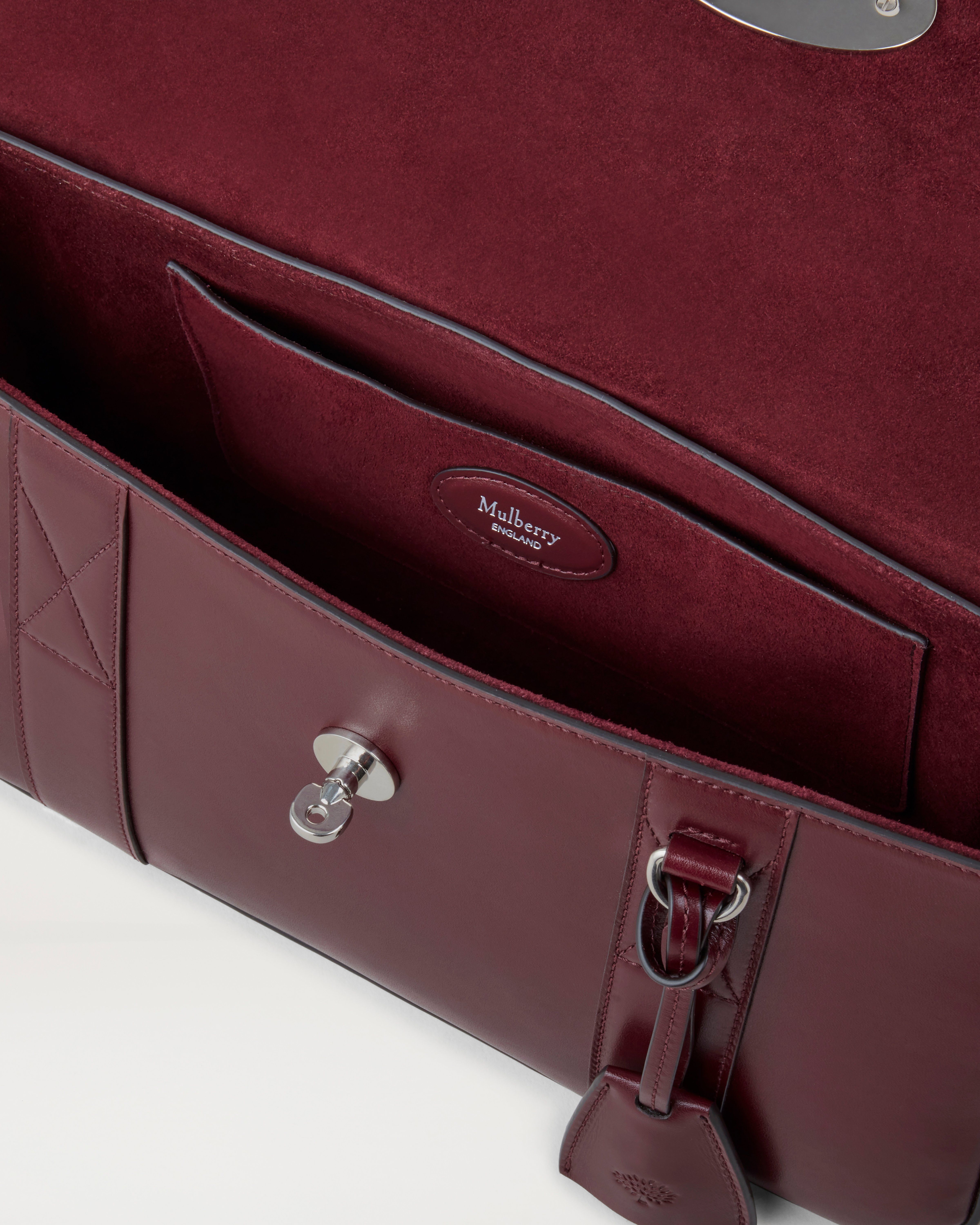 East West Bayswater | Black Cherry Shiny Smooth Classic Calf | Women ...