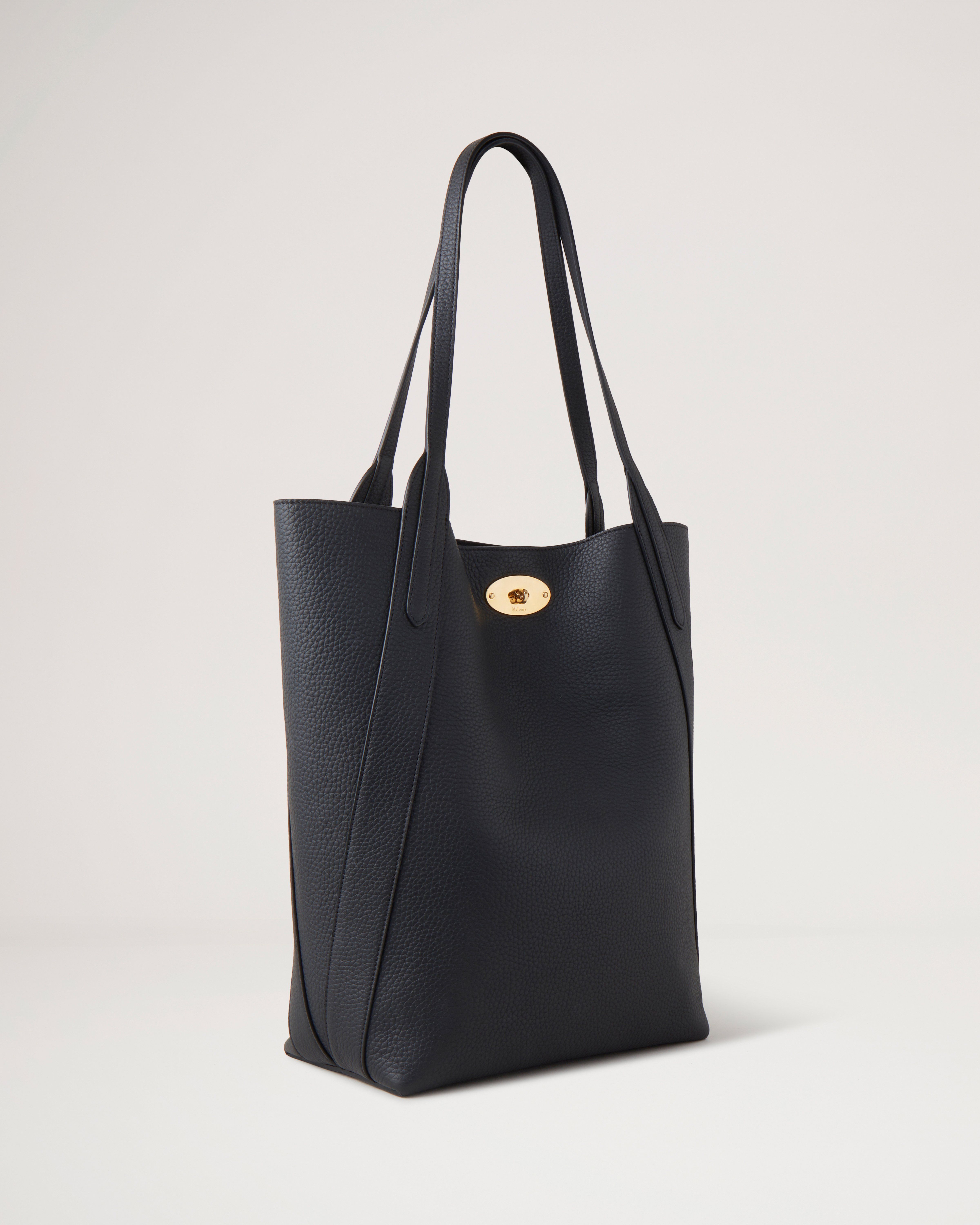 Mulberry bayswater grained leather tote hot sale