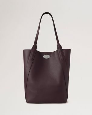 Bayswater Tote Leder mit klassischer Narbung in Burgunderrot Damen Mulberry