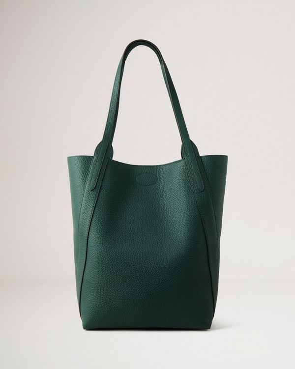 North South Bayswater Tote | Mulberry Green Heavy Grain | Women | Mulberry