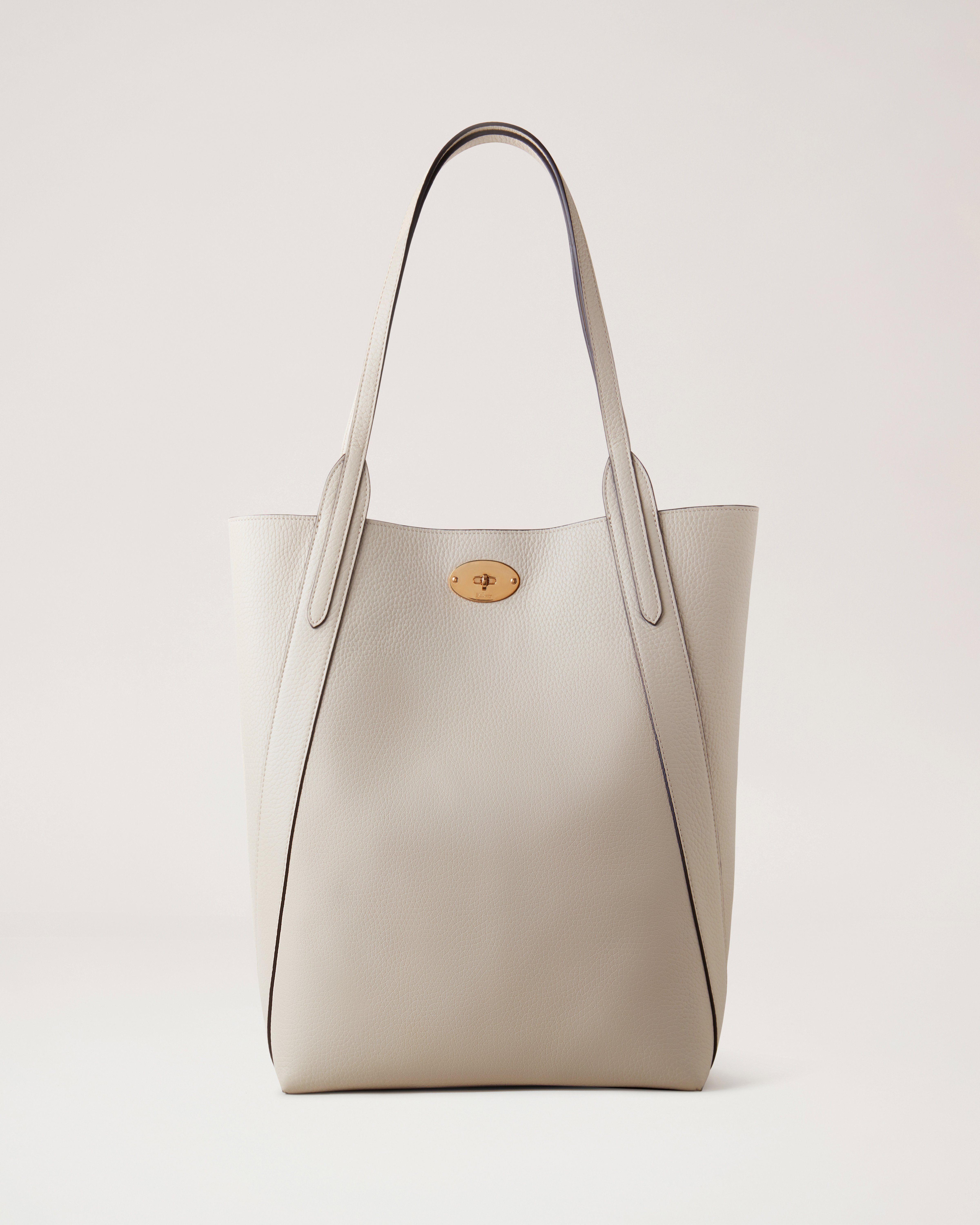 North South Bayswater Tote Chalk Heavy Grain Women Mulberry