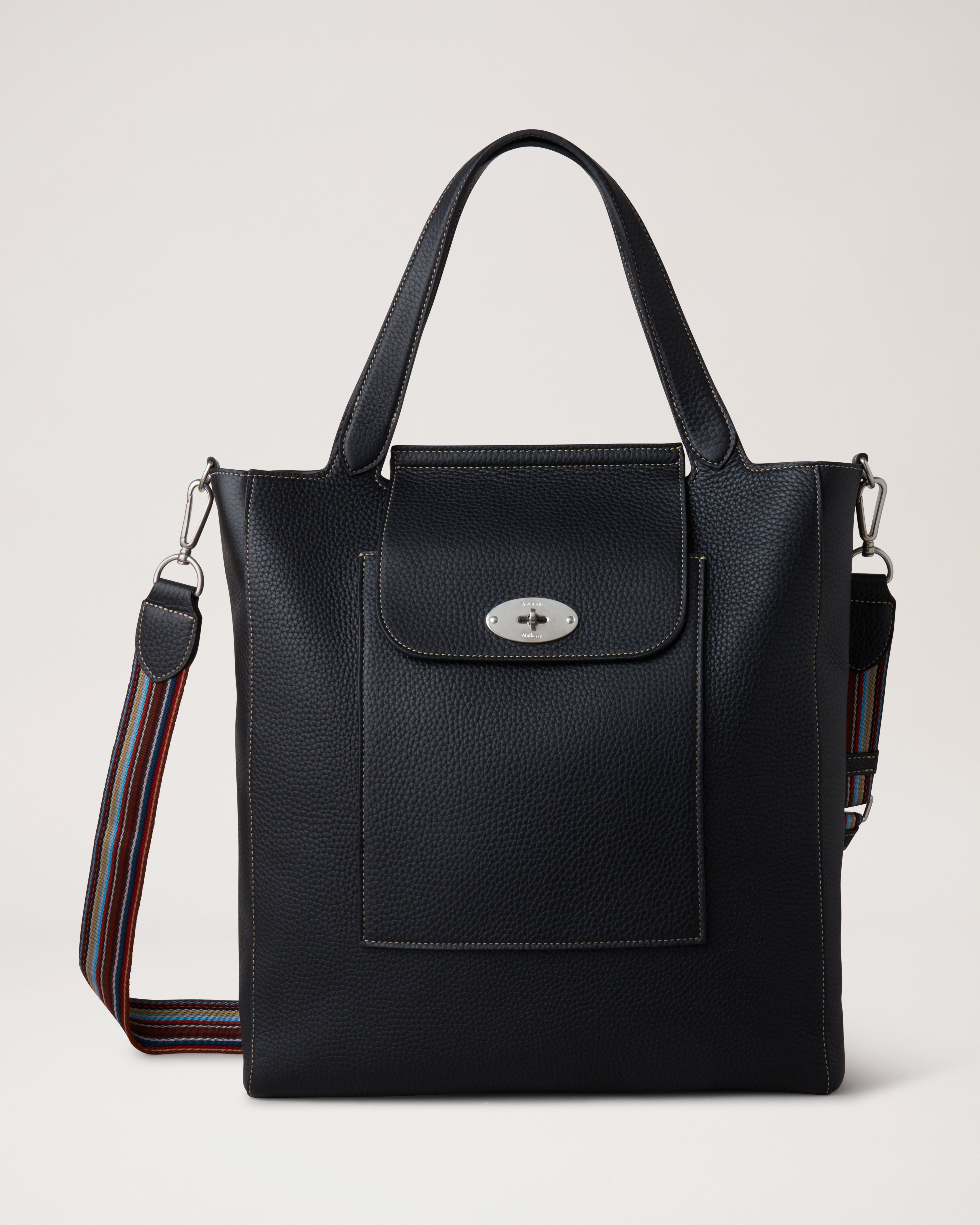 Mulberry x Paul Smith Antony Tote Black Heavy Grain Women Mulberry