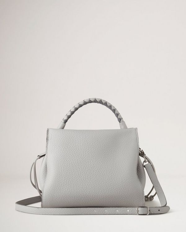 Small Iris | Pale Grey Heavy Grain & Silky Calf | Women | Mulberry