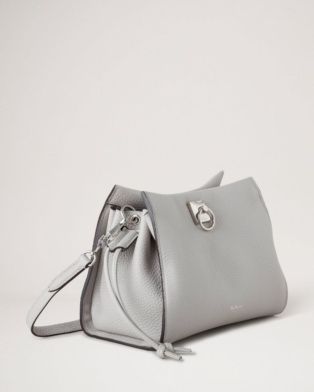 Mulberry Metallic Grey Leather Shoulder Bag Mulberry