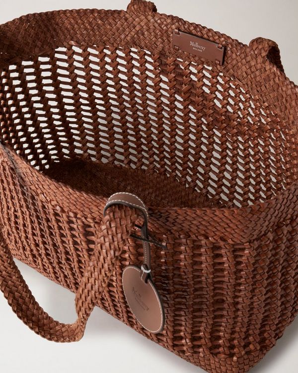Large Woven Leather Tote