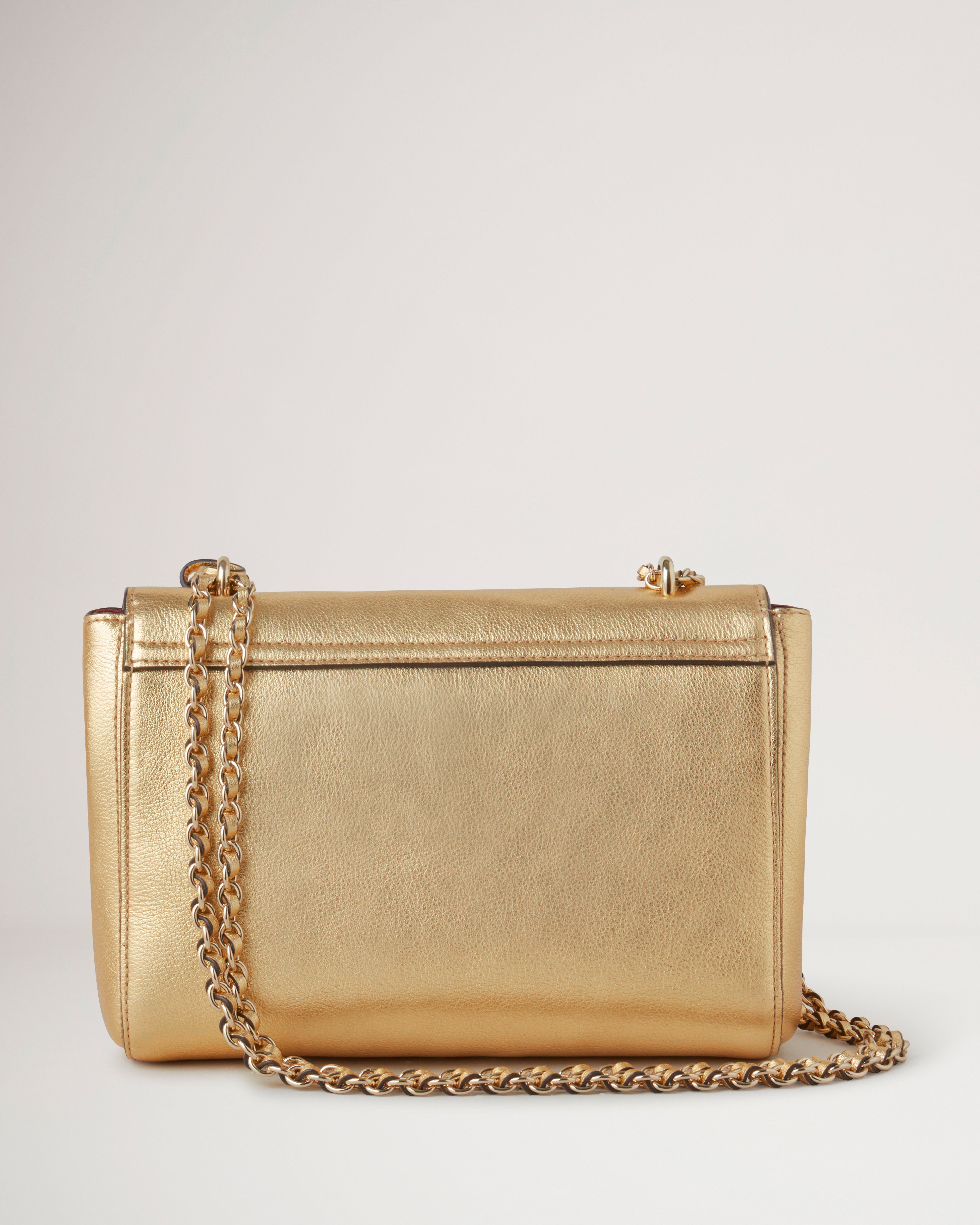 Le Miel” Quilted Pattern Gold Tone Chain Hardware Jelly Handbag