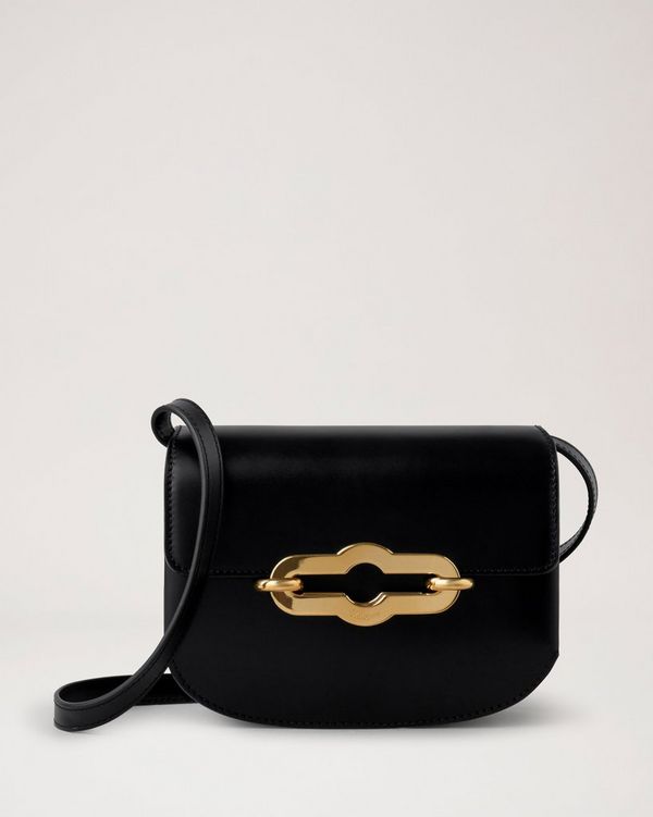 CELINE Grained Leather Strap Clutch Bag Black - Final Sale