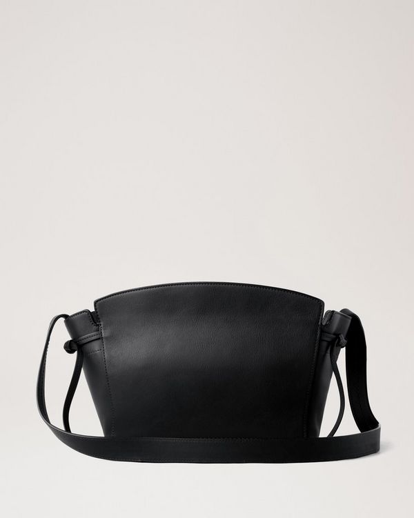 Clovelly Crossbody | Black Refined Flat Calf | Women | Mulberry