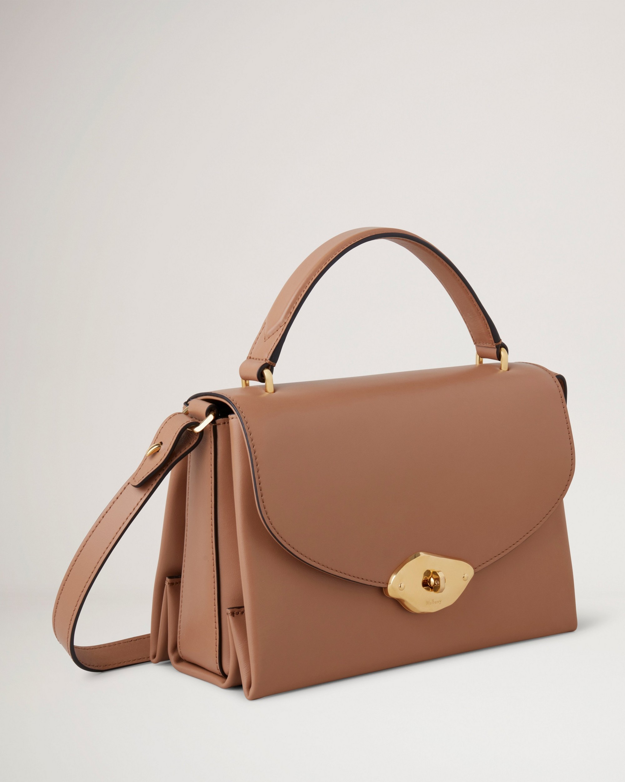 Mulberry | ラナ トップハンドル | セーブル ハイグロスレザー Mulberry | ラナ トップハンドル | セーブル ハイグロスレザー