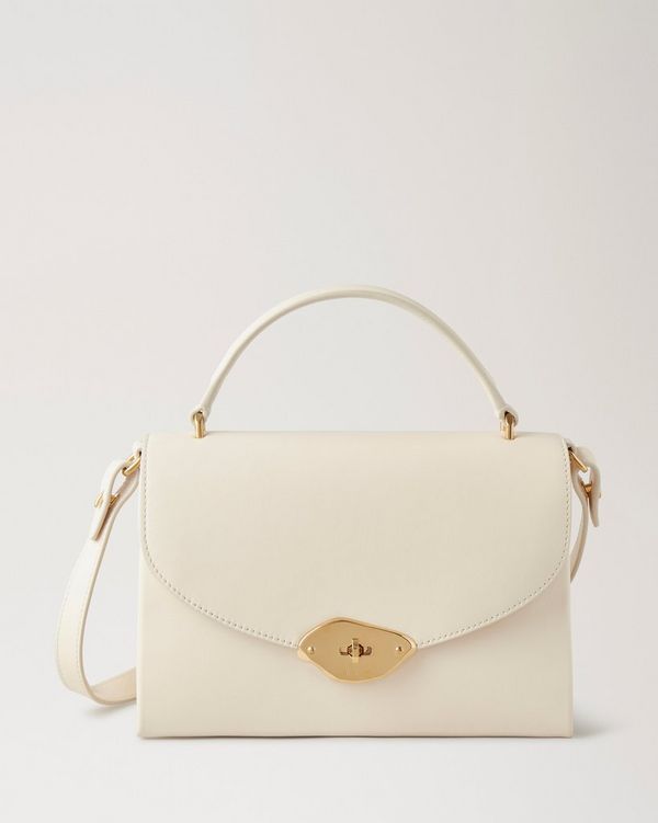 Lana Envelope Gold Leather Clutch