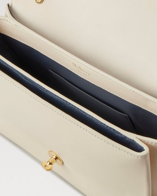 Lana Envelope Gold Leather Clutch