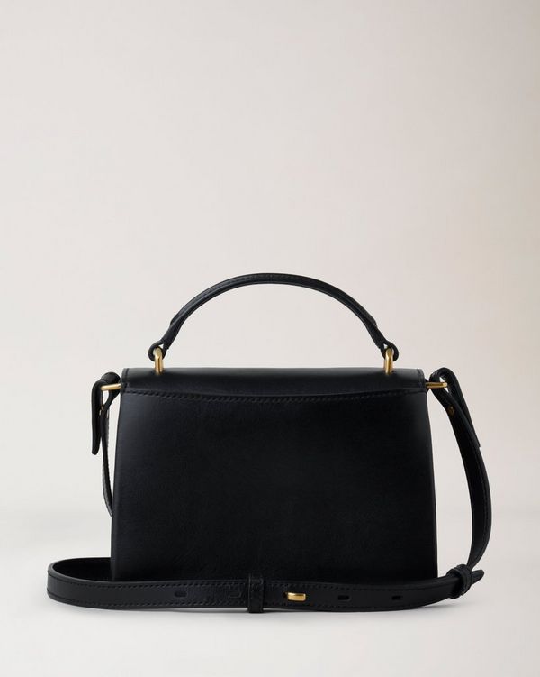 Top handle shop bag black