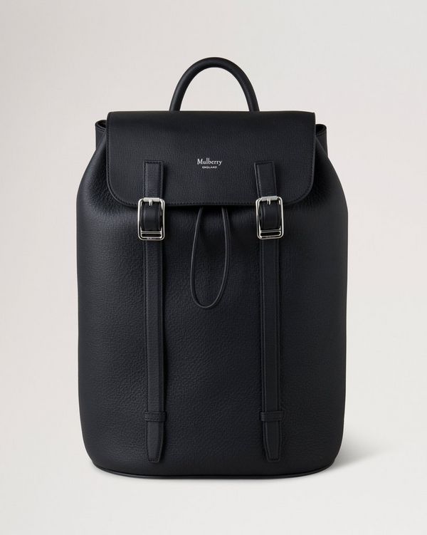 Camberwell Backpack Black Cross Boarded Grain Women Mulberry