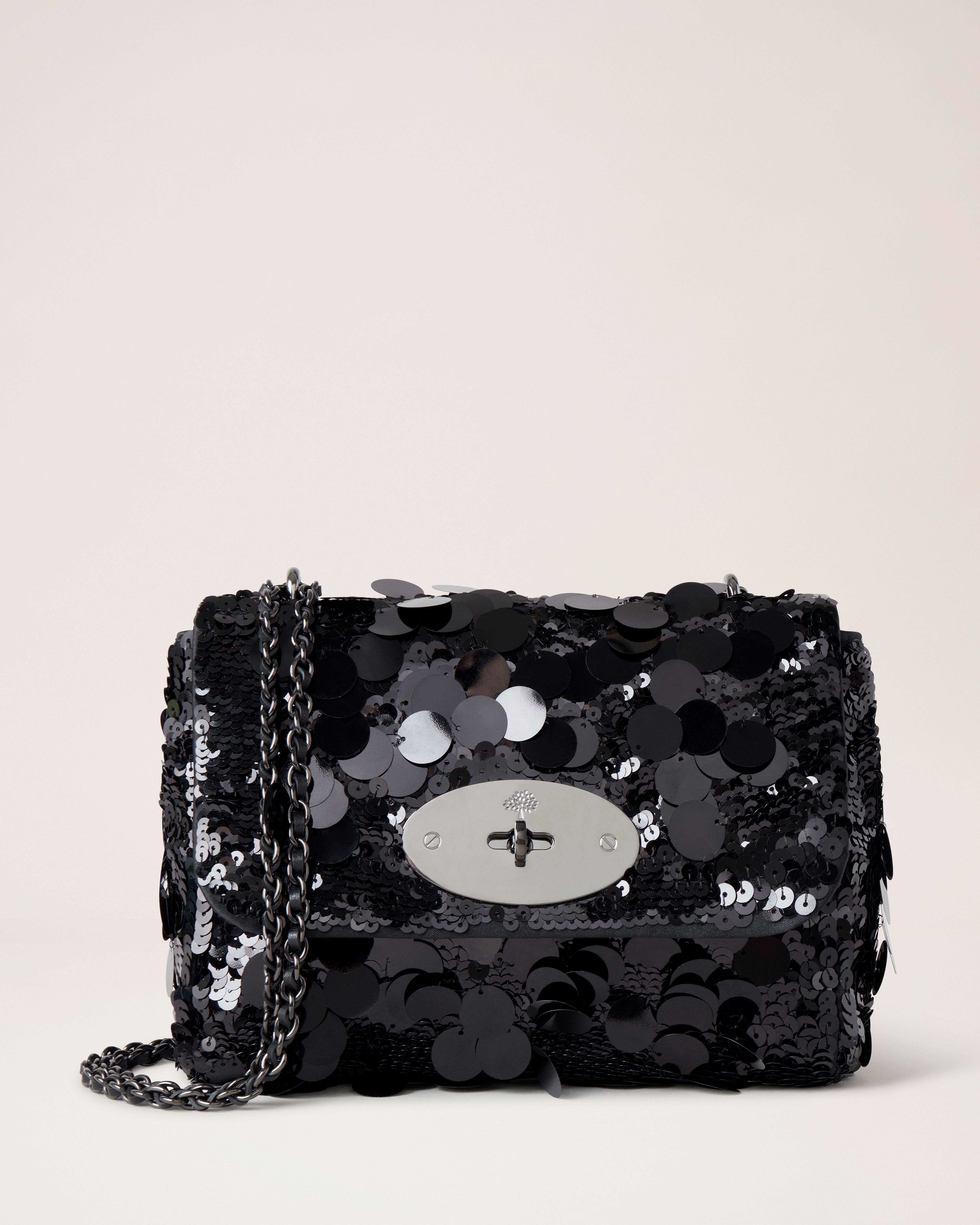 CHANEL Click Label Medium Black Quilted Leather Top Handle Shoulder Bag