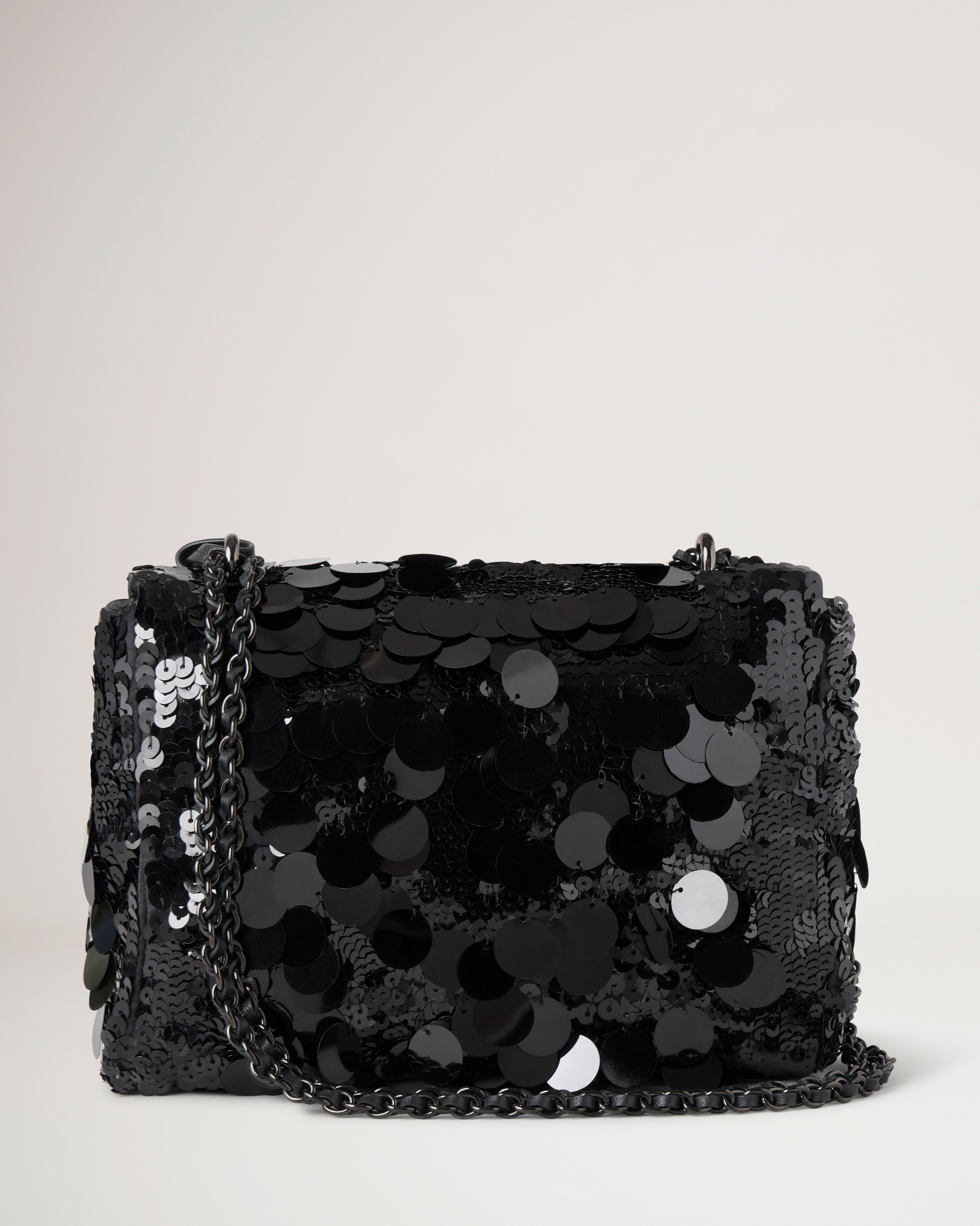 Black discount sequin clutch