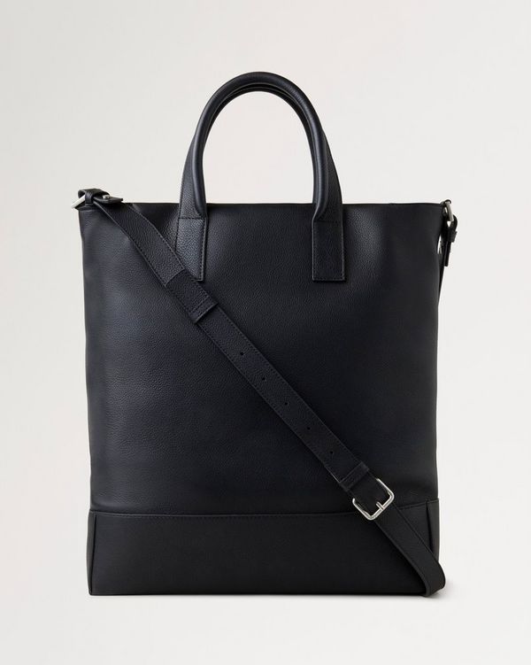 Farringdon Tote Black Small Pebble Grain Men Mulberry