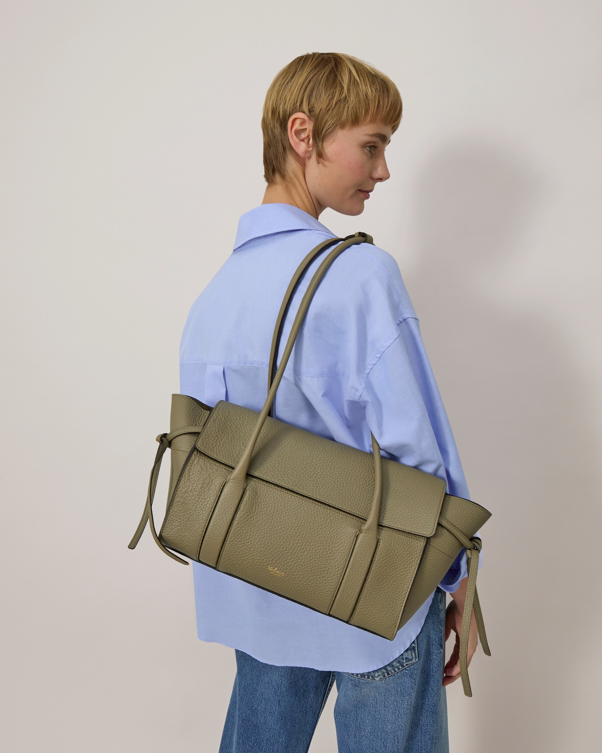 Mulberry | スモール ソフト ベイズウォーター | リネングリーン Mulberry | スモール ソフト ベイズウォーター | リネングリーン